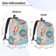 thumbnail image 2 of Disketp Colorful Donut Mochila de Lona Estampada, Mochila Escolar de Viaje Ligera para Estudiantes y Portátil-Medium, 2 of 5