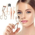 thumbnail image 3 of 4 in 1 Eyelash Curler Kit with Satin Bag & Refill Pads and Tweezer Eyelash Curler , Eyelash Curler Tool, Universal Eye Lashes Curlers for Women "Gold OR Rose Gold OR Chameleon OR Black", 3 of 5
