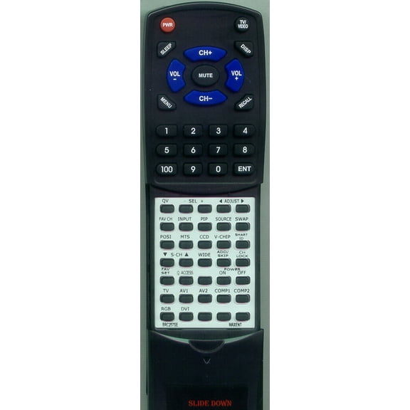 Replacement Remote for MAXENT RTBRC257SE, BRC257SE, MX37X3, MX26X3, MX32X3, L2614XW02