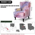 thumbnail image 7 of DISNIMO Marble Print Wingback Chair Slipcovers, 2 Piece Stretch Wing Back Sofa Slipcover with Elastic Bottom, Non-Slip Furniture Protector for Living Room, 7 of 7