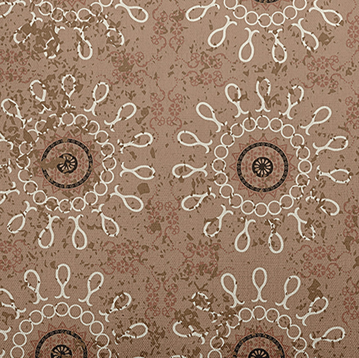 Simply Daisy, 14" x 20" Sun Tile Taupe Decorative Abstract Outdoor Throw Pillow