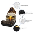 thumbnail image 4 of Uemuo Vintage Pattern Bald Eagle Pattern Car Seat Covers for Front Seats Waterproof Seat Covers for Cars, Universal Auto Front Seats Protector Fits for Car-, 4 of 6