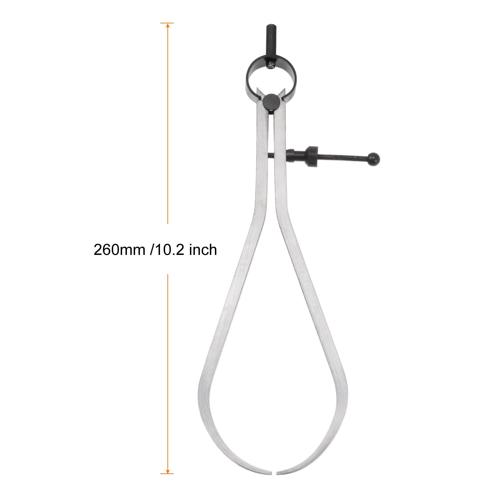 Uxcell Spring Joint Caliper 8 inch / 200mm Steel Adjustable Spring Outside Caliper with Solid Nut