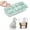 E, variant on WIFKLSIIPG Cute Mould Dog Shapes Tray Silicone Ice Mould Fun Shapes Make 4 Ice for Iced Coffee
