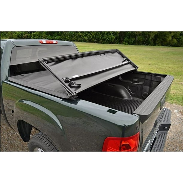 Rl Concepts Tri Fold Soft Tonneau Cover 16x Led Lights 99 07 Silverado Sierra 6 5 Truck Bed Walmart Com Walmart Com