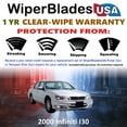 thumbnail image 2 of 2000 Infiniti I30 Beam Wiper Blades Wipers w/1yr Warranty (Set of 2) (WiperBladesUSA), 2 of 5