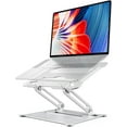 thumbnail image 1 of Adjustable Laptop Stand Ergonomic with Rotating Base Foldable & Portable Laptop Riser Compatible with MacBook Dell HP Lenovo and Other Laptops (Silver), 1 of 8