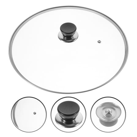 WRITWAA Transparent Lid with Steam Vent for Cooking, Kitchen Cookware Cover