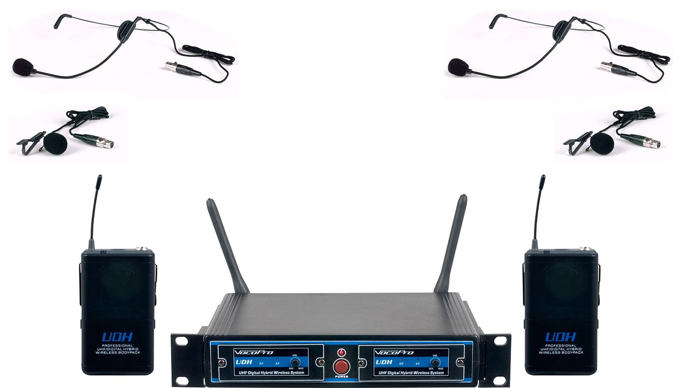 Vocopro UDHDUALB1 Hybrid Wireless Microphone Sys