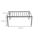 thumbnail image 2 of Smart Design Premium Cabinet Storage Shelf - Medium - 13.25 x 8.5 Inch - Steel Metal - Rust Resistant - Cupboard, Plate, Dish, Cup, Bathroom Counter & Pantry Organization - Kitchen - Charcoal Gray, 2 of 5