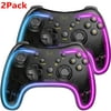 Wireless Game Controller Gamepad for Nintendo Switch Pro Controller Switch Lite / Switch OLED / PC Consloe 6-axis TURBO Dual Vibration Functions 2PCS