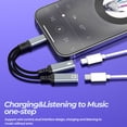 thumbnail image 2 of USB C Splitter Adapter Headphone for Iphone 17 16 15 Pro Charger Type C Cable Jack Audio Dongle Dual Charging Aux Cord to for Apple Fast Multi Port Car Headset for Ipad compatible for Samsung, 2 of 7