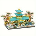 thumbnail image 3 of 2350 Pieces Retro Architectural Building Block Model Home DIY Assembly Building Block, 3 of 5