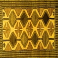 thumbnail image 1 of Ahgly Company Indoor Square Persian Yellow Traditional Area Rugs, 5' Square, 1 of 4