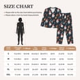 thumbnail image 4 of Rateoe Cute Santa Claus Gift Pattern Womens Pajamas Set Long Sleeve Sleepwear Button Down Nightwear Soft Cotton Pj Lounge Sets-X-Large, 4 of 7