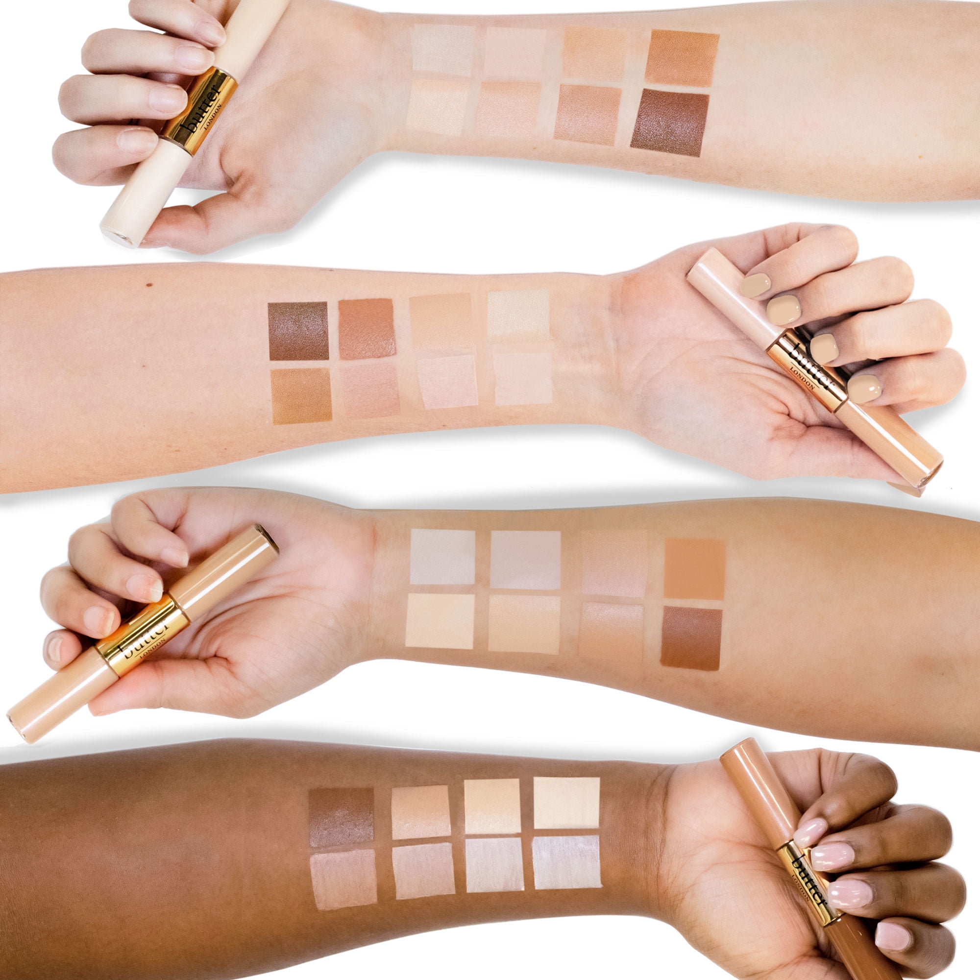 Butter London Deep LumiMatte 2-in-1 Concealer and Brightening Duo, 0.39 oz