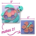 thumbnail image 3 of Arte artesanal con cuerdas con forma de tortuga marina y flor de hibisco, 3 of 9