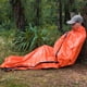 thumbnail image 3 of Saco de Dormir de Emergencia Térmico Impermeable Naranja Mantiene el Calor en El Frío Adecuado para acampar Proteción contra el Viento con tamado Plegable Plegable Pequeño, 3 of 7