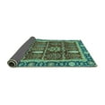 thumbnail image 2 of Ahgly Company Indoor Rectangle Oriental Turquoise Blue Traditional Area Rugs, 5' x 7', 2 of 4