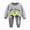 G842-Grey, variant on HFHAPW Toddler and Little Girl Boys 2-Piece Pajamas Long Sleeve Fall Winter PJ Set Kid Sleepwear