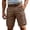Brown, variant on Cargo Shorts for Men Summer Casual Lightweight Straight Leg Outdoor Bermuda Work Shorts with Pockets