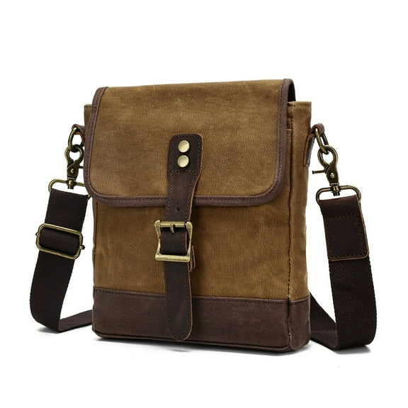 Men's Waterproof Canvas Crossbody Shoulder Bag