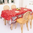 thumbnail image 4 of Christmas sale! Christmas Rectangle Table Cloth – Washable Holiday Tablecloth Decorative Table Cover for Banquet Party Kitchen Dining Room, 57x71 Inch, 4 of 6