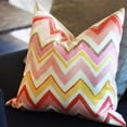 thumbnail image 3 of Pillow Decor Pacifico Stripes Pink Throw Pillow 20x20 Cotton Chevron Design, 3 of 3