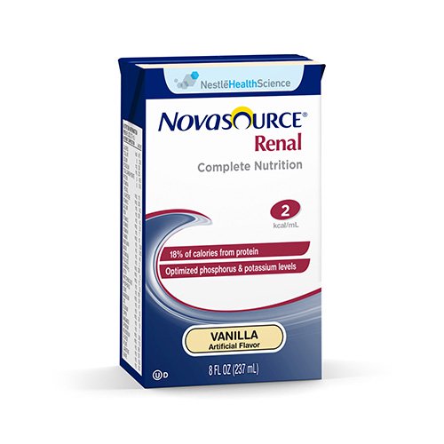 Novasource Renal Vanilla Flavor 8 oz. Carton Ready to Use, 35110000