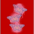 thumbnail image 2 of Spray Paint Butterfly Adult Red Crew Neck Short Sleeve Tee-XXL, 2 of 4
