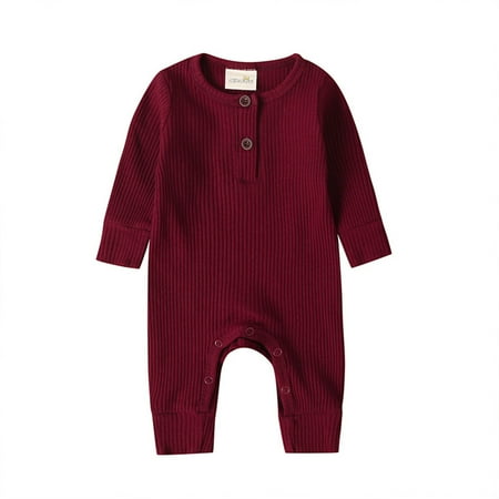 

Multitrust Baby Boy Girl Clothes Autumn Knitted Romper Jumpsuit Bodysuit Outfit