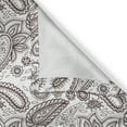 thumbnail image 4 of Ambesonne Brown Paisley Window Valance, Zentangle Look Motif, 54" X 18", Brown White, 4 of 5