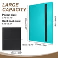 thumbnail image 2 of Uxcell 4 Pocket Trading Card Binder, PU Cover Card Collection Binder 160 Side Loading Card Binder Card Album Folder for TCG, Game Cards, Sports Cards(Lake Blue), 2 of 7
