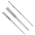 thumbnail image 3 of Juego de cuchillos de pedicura de 3 uds, cuchillo rascador, removedor de cutículas, herramientas de corrección de uñas de acero, 3 of 8