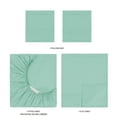 thumbnail image 6 of Mainstays Super Soft Brushed Microfiber Bed Sheet Set, Green Mint, King, 4 Piece, 6 of 13