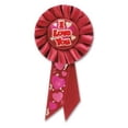 thumbnail image 1 of Beistle RS005 Je t'Aime Rosette - Lot de 6, 1 of 1