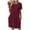 117#Red, variant on Ftwytp Women's Fashion Summer Casual Solid Round Neck Sleeveless Pocket Dress Dress For Girls Long Sleeve Wedding Dress Casual Mini Smocked Dresses For Woman Khaki