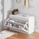 thumbnail image 4 of Réplica de Zapatero para sala de estar, entrada con asiento, taburete para cambiar zapatos, pasillo de jugador, muebles de zapateros de lujo, 4 of 4