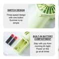 thumbnail image 4 of CIYISON Mini Portable Fan Handheld Fan Battery Operated Lightweight Small Pocket Fan, 4 of 12