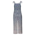 thumbnail image 5 of Usmixi Jumpsuits for Women Fashion Tie Dye Adjustable Strap Loose Wide Leg Pocket Comfy Linen Baggy Long Jumpsuits Overalls Summer Formal Ethnic Style Print Crewneck Sleeveless Maxi Rompers, 5 of 5
