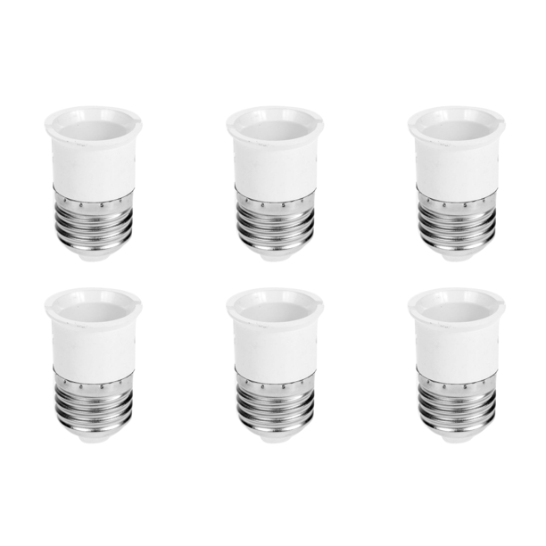 Portalámparas E27 A B22 Convertidor Adaptador Piezas Iluminación() Blanco