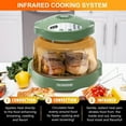 thumbnail image 4 of Nuwave pro plus 2 Infra-Red Oven, Air Fryer Cook Healthy, 360 Surround Cooking, Adjustable Temps, 100 Presets & 50 Memory, Durable Power Dome, Wild Olive, 4 of 7