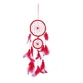 thumbnail image 1 of Decorativo Windbell Feather Wdftyju Anillo doble Regalos de cumpleaños Rojo, 1 of 5