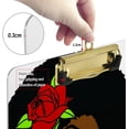 thumbnail image 4 of FMSHPON Black Woman Clipboard Hardboard Wood Nursing Clip Board and Pull for Standard A4 Letter 13x9 inches, 4 of 7