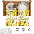 thumbnail image 5 of Yellow Lemons Kitchen Towels Set of 4, Summer Fruits Leaves Pastoral Botanical Absorbent Dish Towels for Kitchen, Microfiber Hand Towel, Quick Drying Tea Towel for Cleaning Decorative Dishcloths, 5 of 7