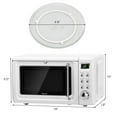 thumbnail image 3 of Costway 0.7Cu.ft Retro Countertop Microwave Oven, 3 of 12