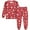 1# Red, variant on FEDPOP Toddler Christmas Pajamas Set Kids Reindeer Pjs Graphic Sleepwear Clothes 3T