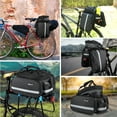 thumbnail image 3 of WEST BIKING Bicycle Bag Waterproof, 10-35L Detachable Bicycle Saddle Rear Trunk Pannier Bag with Rain Cover 2 Colors, 3 of 8