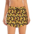 thumbnail image 3 of Uemuo Cartoon Ducks Pattern Women's Athletic Shorts High Waisted Running Shorts with Liner Pockets Gym Elastic Workout Shorts-XX-Large, 3 of 9