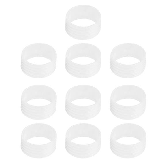 10Pcs Silicone Tennis Racquet Grip Rings Racket NonSlip Racket for Badmintons Squash Baseball Bat Handle